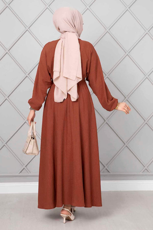 Robe hijab ceinturée Nihal Taba