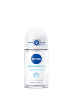 Nivea Fresh Natural Déodorant Roll-On Femme Aux Extraits D'Océan 72 Heures 50 Ml