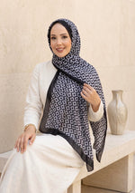 Série De Foulards Nora À Motifs En Noir
