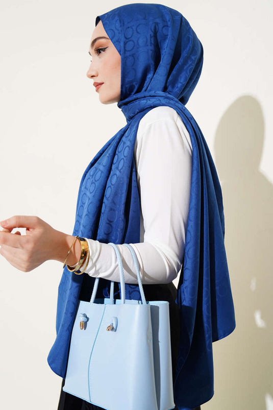 Châle jacquard à motif oméga Parlement