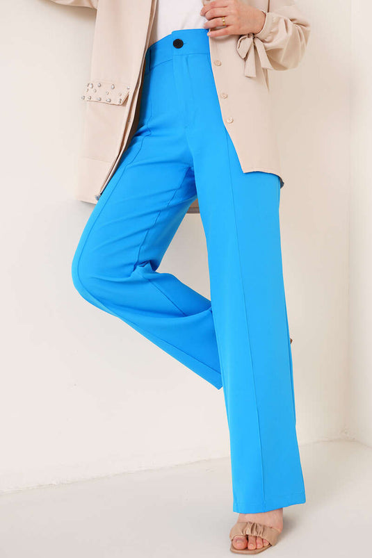 Pantalon Ample Devant Bleu