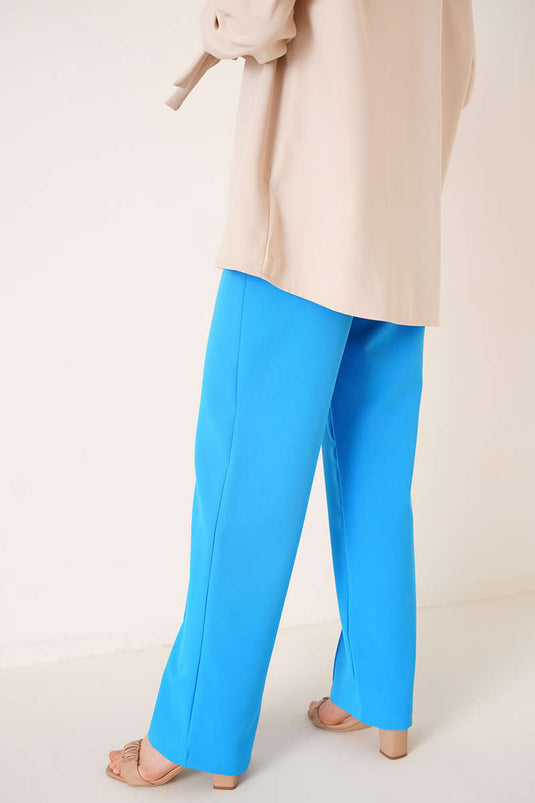 Pantalon Ample Devant Bleu