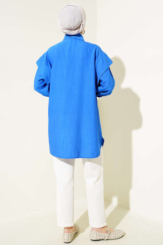 Chemise à plis sur le devant en Saxe