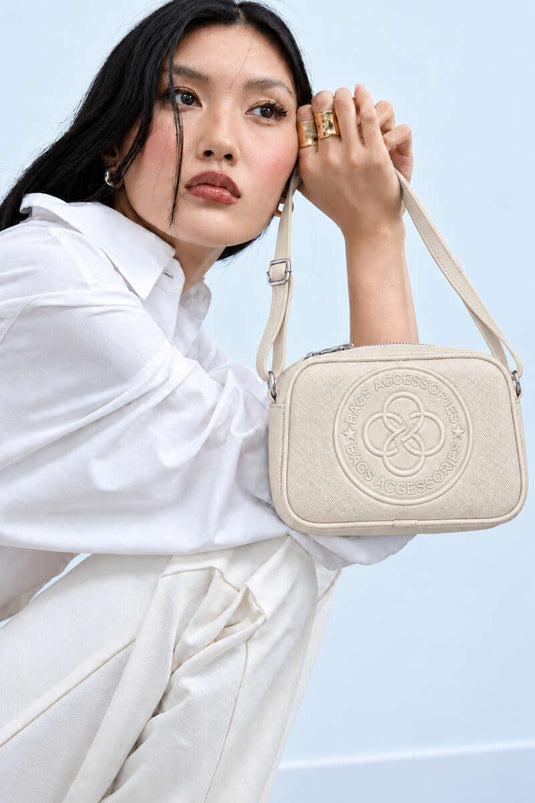 Sac À Impression Avant Beige