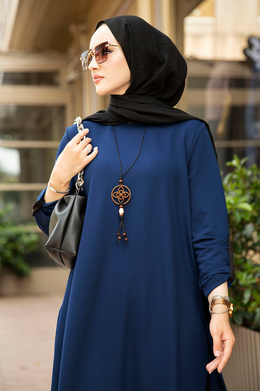 Magnolia 3-delt Hijab-dragt 100MD-10399 Indigo