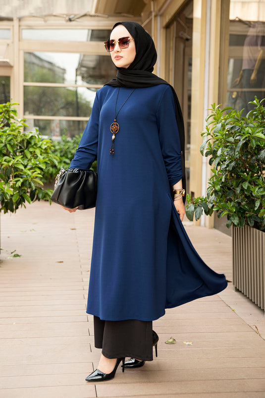 Magnolia 3-delig hijabpak 100MD-10399 Indigo