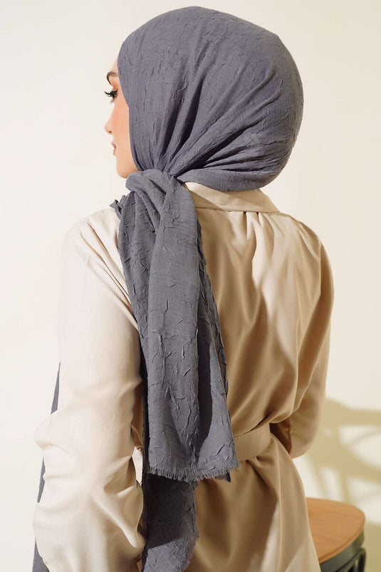 Écharpe En Bambou Biologique Gris Fumé - 178