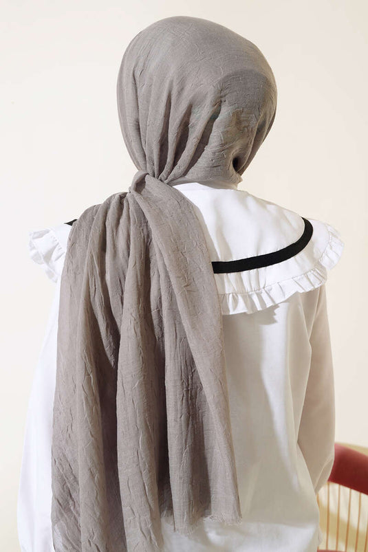 Organic Bamboo Shawl Kayrak Grey -44