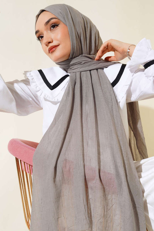 Châle Krash en bambou biologique gris ardoise