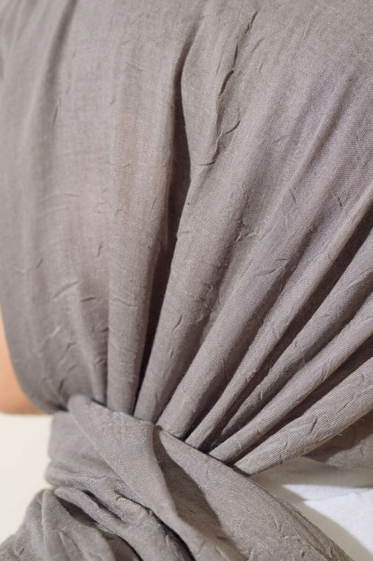 Châle Krash en bambou biologique gris ardoise