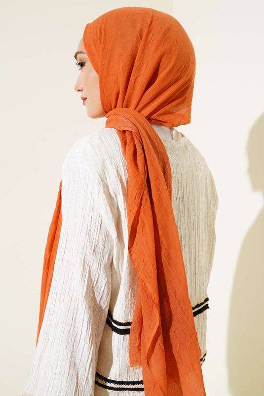 Organik Bambu Kraş Şal Mercan -132