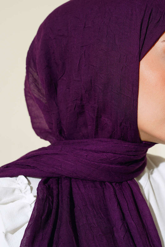 Organic Bamboo Krash Shawl Damson