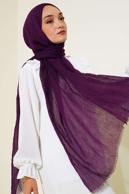 Organic Bamboo Krash Shawl Damson