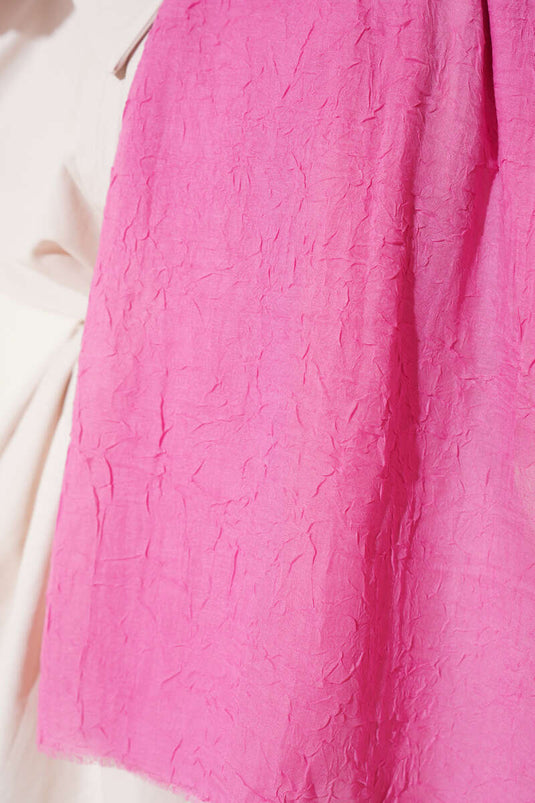 Organik Bambu Kraş Şal Pembe -57