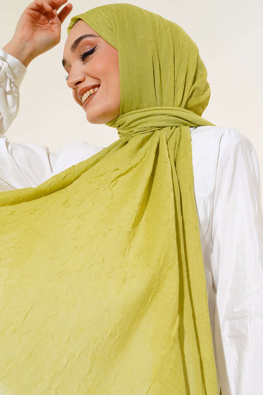 Huile verte pour châle Krash en bambou biologique