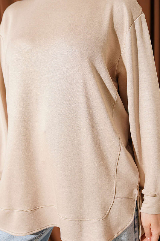 Tunique Loyşa Beige à Couture Ovale