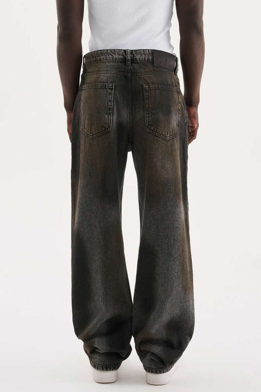 Pantalon homme ballon surdimensionné marron