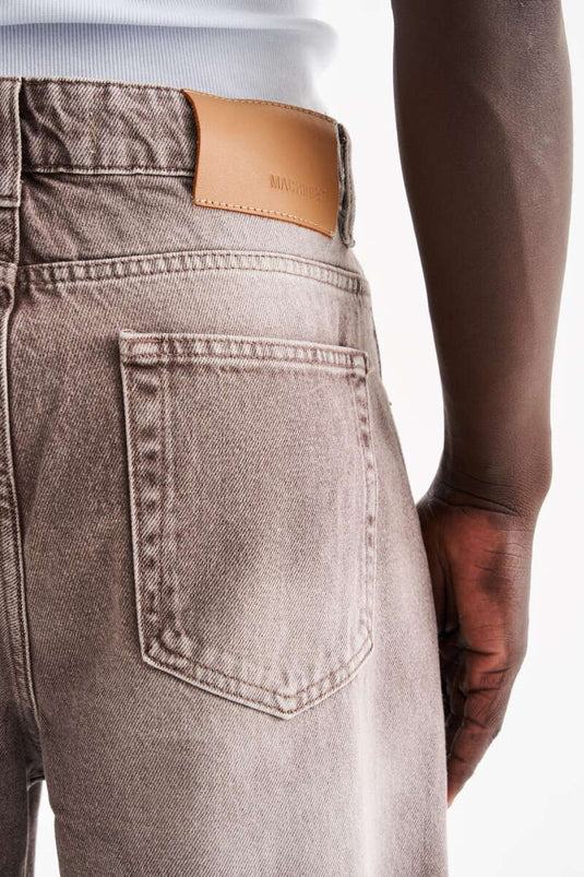 Jean ample surdimensionné pantalon homme marron clair