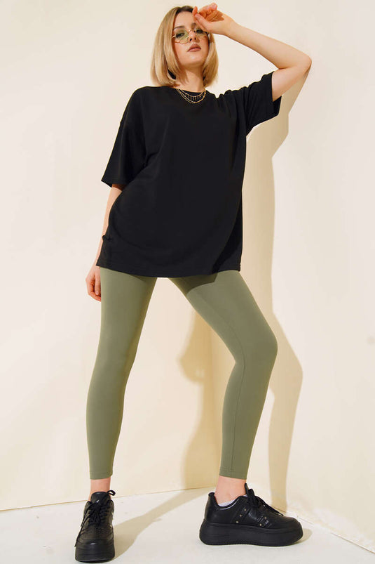 Oversize Basic T-shirt Siyah