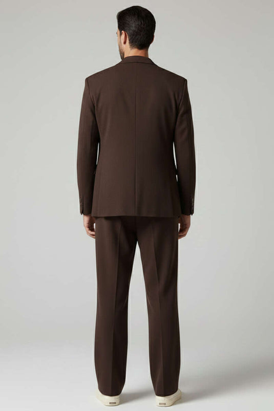 Oversized Herenpak Bitterbruin