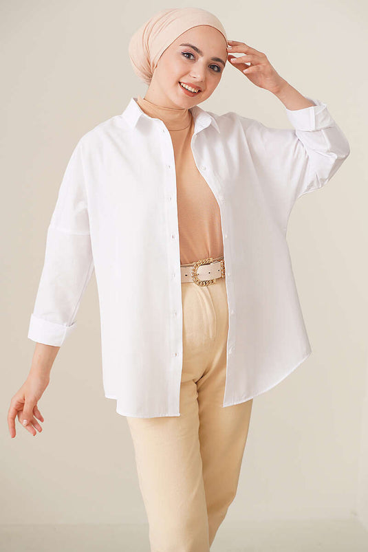 Chemise oversize blanche