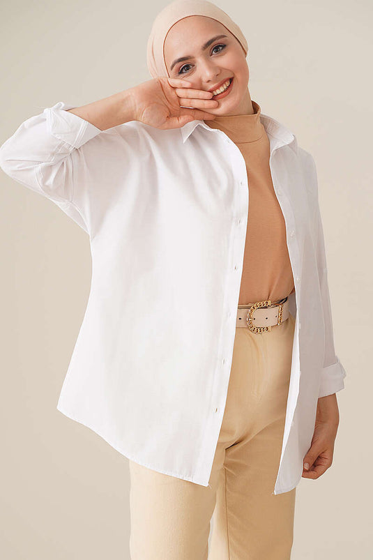 Chemise oversize blanche