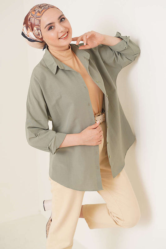Oversized Shirt Khaki