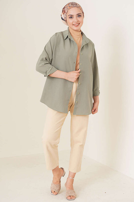 Oversized Shirt Khaki