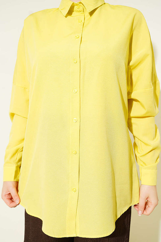 Oversize Gömlek Sarı