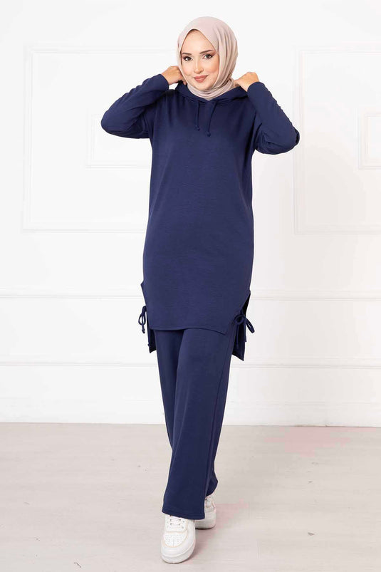 Ensemble double à capuche Oysho Indigo