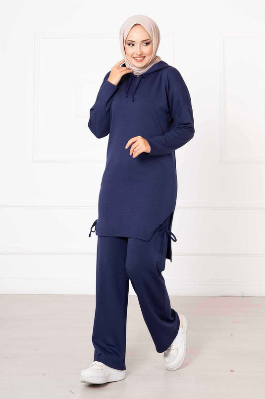 Ensemble double à capuche Oysho Indigo