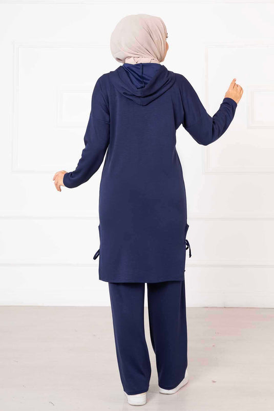 Ensemble double à capuche Oysho Indigo