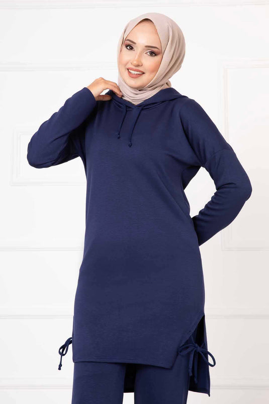 Ensemble double à capuche Oysho Indigo