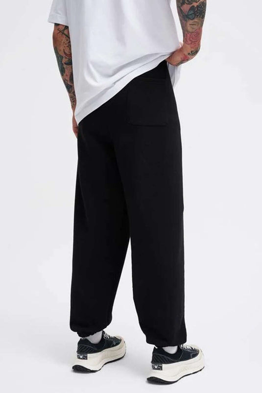 Pantalon de jogging pour homme avec poches et taille élastique noir