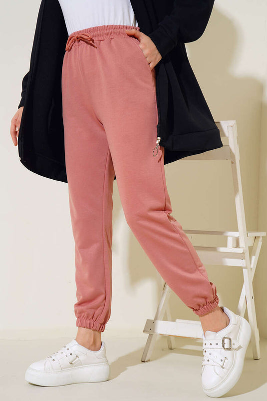 Pantalon Jogger Jambes Elastiques Poudre