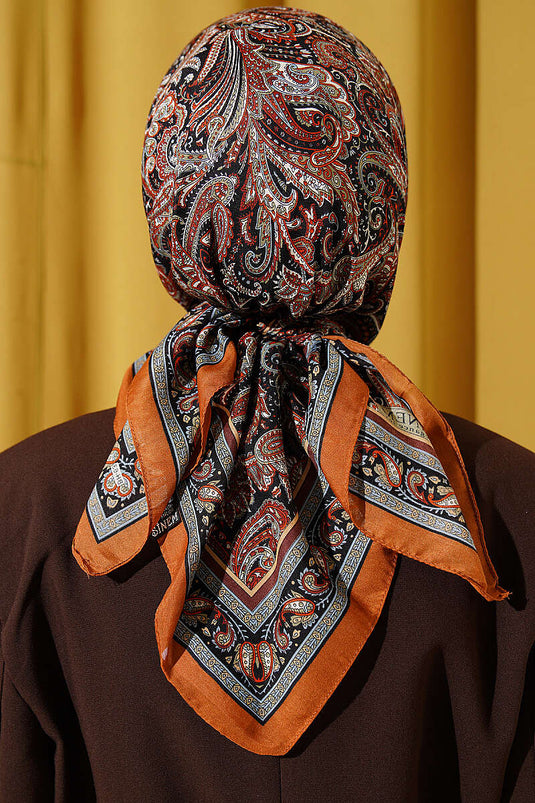 Foulard Elegance Paisley Camel