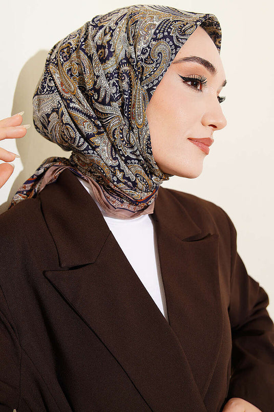 Sciarpa Elegance Paisley Beige Sabbia