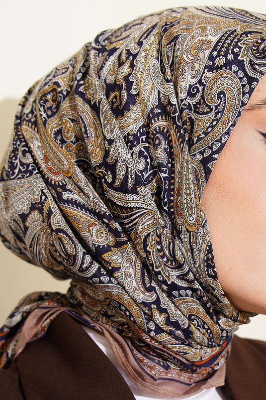 Sciarpa Elegance Paisley Beige Sabbia