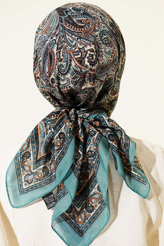 Foulard Elegance Paisley Desen Menta
