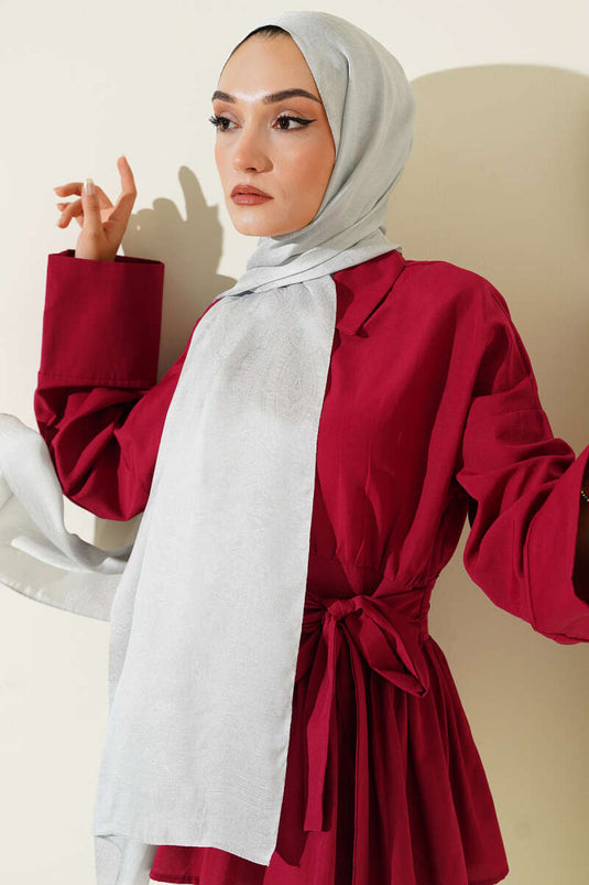 Schal mit Paisley-Muster, glänzend, Silber