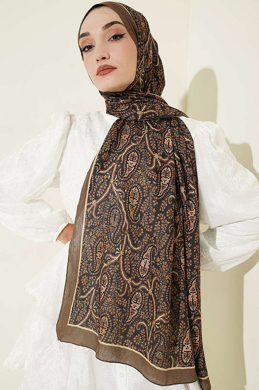 Bufanda Paisley Kraş En Modal Verde Camuflaje