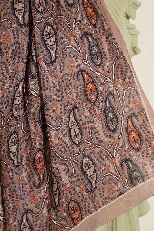 Pañuelo Paisley Kraş Modal Latte