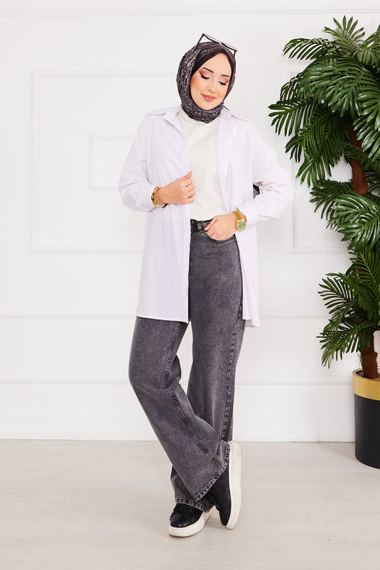 Palazzo Kot Pants Gray