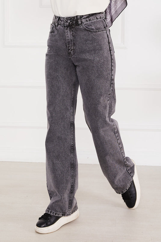 Palazzo Kot Pants Gray