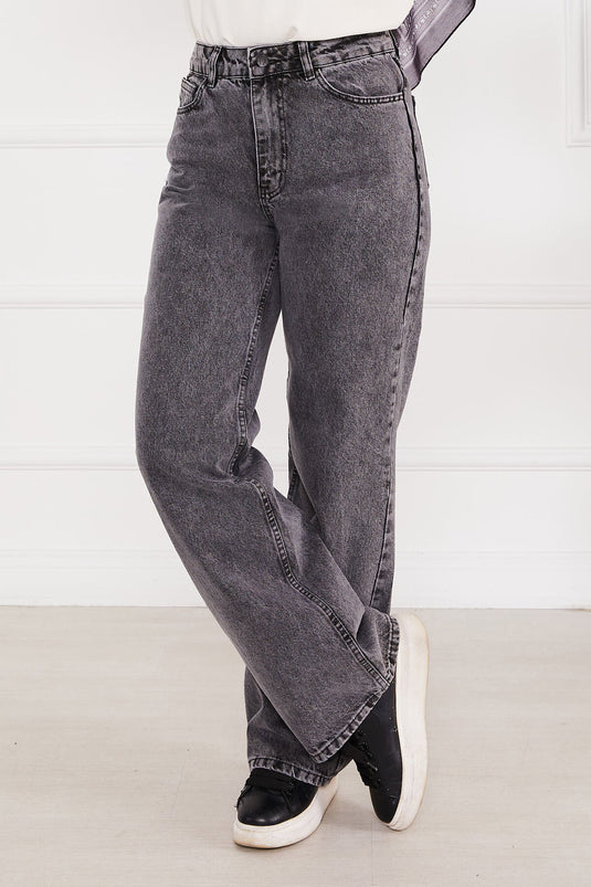 Palazzo Kot Pants Gray