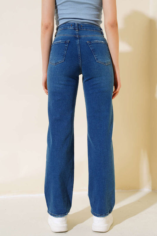 Lazerli Palazzo Blue Pants