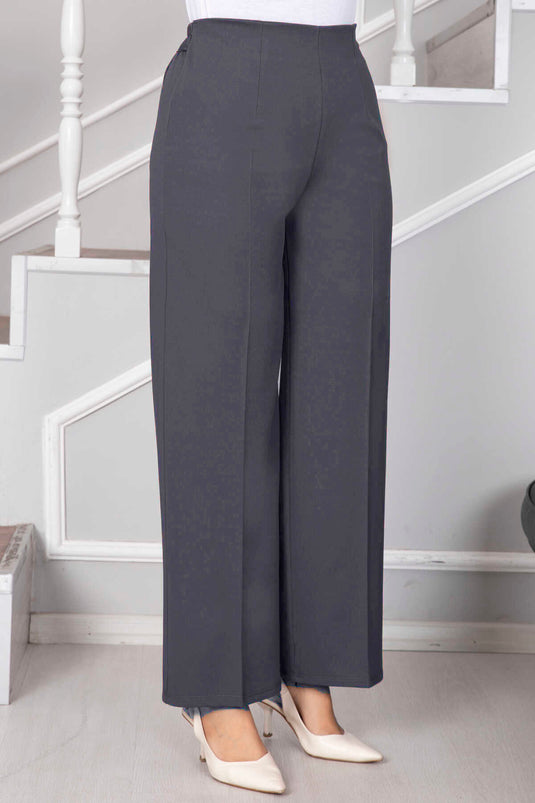 Palazzo Hijab Hose Grau