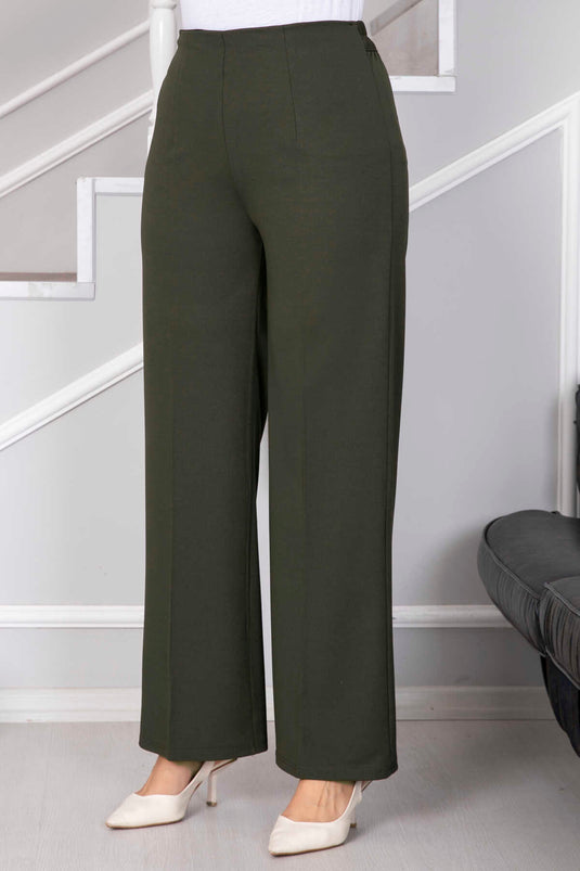 Palazzo-Hijab-Hose Khaki