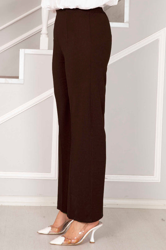 Palazzo Hijab Trousers Brown