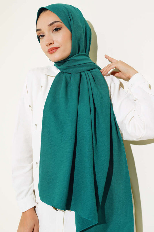 Baumwollschal, Seidenserie, Mint